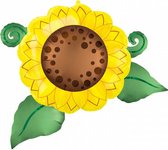 folieballon Satin Infused Sunflower 76 x 66 cm geel