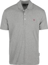 Napapijri - Polo Grijs - Modern-fit - Heren Poloshirt Maat L