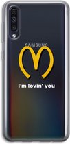 Case Company® - Samsung Galaxy A50 hoesje - I'm lovin' you - Soft Cover Telefoonhoesje - Bescherming aan alle Kanten en Schermrand