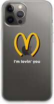 Case Company® - iPhone 13 Pro Max hoesje - I'm lovin' you - Soft Cover Telefoonhoesje - Bescherming aan alle Kanten en Schermrand