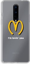 Case Company® - OnePlus 8 hoesje - I'm lovin' you - Soft Cover Telefoonhoesje - Bescherming aan alle Kanten en Schermrand
