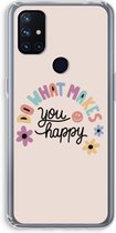 Case Company® - OnePlus Nord N10 5G hoesje - Happy days - Soft Cover Telefoonhoesje - Bescherming aan alle Kanten en Schermrand