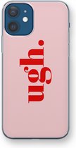 Case Company® - iPhone 12 mini hoesje - Ugh - Soft Cover Telefoonhoesje - Bescherming aan alle Kanten en Schermrand