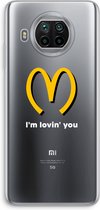 Case Company® - Xiaomi Mi 10T Lite hoesje - I'm lovin' you - Soft Cover Telefoonhoesje - Bescherming aan alle Kanten en Schermrand