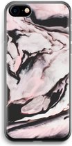 Case Company® - iPhone SE 2020 hoesje - Roze stroom - Soft Cover Telefoonhoesje - Bescherming aan alle Kanten en Schermrand