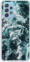 Case Company® - Samsung Galaxy A73 hoesje - Zee golf - Soft Cover Telefoonhoesje - Bescherming aan alle Kanten en Schermrand