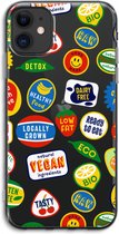 Case Company® - iPhone 11 hoesje - Fruitsticker - Soft Cover Telefoonhoesje - Bescherming aan alle Kanten en Schermrand