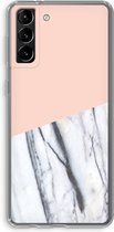 Case Company® - Samsung Galaxy S21 Plus hoesje - A touch of peach - Soft Cover Telefoonhoesje - Bescherming aan alle Kanten en Schermrand