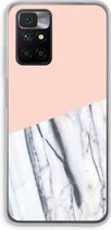 Case Company® - Xiaomi Redmi 10 hoesje - A touch of peach - Soft Cover Telefoonhoesje - Bescherming aan alle Kanten en Schermrand