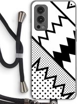 Case Company® - OnePlus Nord 2 5G hoesje met Koord - Pop Art #5 - Telefoonhoesje met Zwart Koord - Bescherming aan alle Kanten en Over de Schermrand