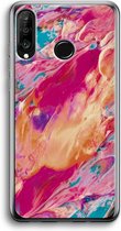 Case Company® - Huawei P30 Lite hoesje - Pastel Echoes - Soft Cover Telefoonhoesje - Bescherming aan alle Kanten en Schermrand