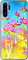 Telefoonhoesje Geschikt voor Huawei P30 Pro hoesje - Bloemen - Kunst - Psychedelisch - Siliconen Telefoonhoesje