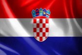 Senvi Printwear - Flag Croatia - Grote Kroatië vlag - Gemaakt Van 100% Polyester - UV & Weerbestendig - Met Versterkte Mastrand - Messing Ogen - 90x150 CM - Fair Working Conditions