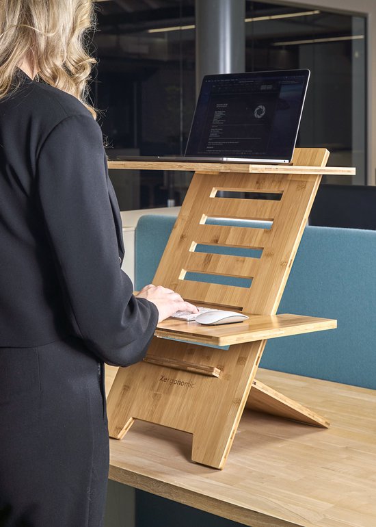 Support De Livre Réglable Avec LED - Bureau Debout Mobile, Hauteur 108-142 Cm, Plateau Inclinable - Pour Projecteur, Ordi, Tablette