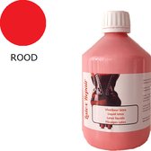 Rood - Vloeibaar latex rubber 500 ml - liquid rubber - voor bodypaint, gietrubber, mallen, nepwonden, afdrukken, vloeibare rubber, sokkenstop, littekens, makeup, grime, decoratie, anti slip, antislip, ritsenlijm