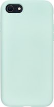 BMAX Siliconen hard case hoesje voor iPhone SE 2022 - Hard cover - Beschermhoesje - Telefoonhoesje - Apple - Telefoonbescherming - Back cover - Backcover - Turquoise