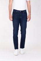 Liberty Island Denim Jeans Heren - Slim Fit met Super Stretch, blauwe jeans duurzaam geproduceerd, BCI, heren broek, skinny denim met used effect wash, model Lars 33x32