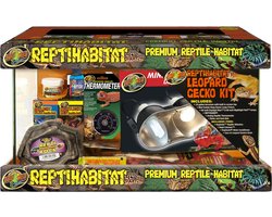 Zoo Med Terrarium - ReptiHabitat Leopard Gecko Kit - 51x25x30cm