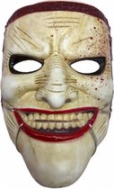 gezichtsmasker Scary Johnny PVC beige one-size