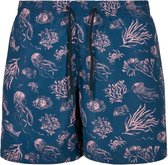 Urban Classics Zwemshorts -M- Pattern nautical aop Blauw