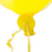 ballonseals met ribbels geel 100 stuks