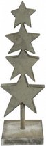 kerstboom Gemma 10 x 33 cm grijs