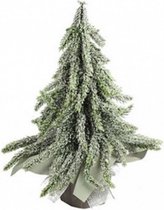 kunstkerstboom Dixon 21 x 16 cm zijde groen