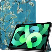 iPad Air 5 2022 Hoes Smart Cover Book Case Hoesje Leder Look - Bloesem