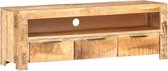 Tv meubel 119x30x41 cm ruw mangohout