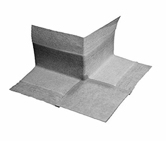 Coin extérieur Bostik Ardatape, doublé de non-tissé, gris, pour pièces humides.