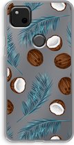 Case Company® - Google Pixel 4a hoesje - Kokosnoot - Soft Cover Telefoonhoesje - Bescherming aan alle Kanten en Schermrand