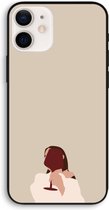Case Company® - iPhone 12 Pro hoesje - I drink wine - Biologisch Afbreekbaar Telefoonhoesje - Bescherming alle Kanten en Schermrand
