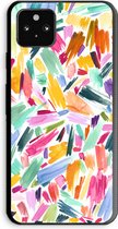 Case Company® - Google Pixel 5a 5G hoesje - Watercolor Brushstrokes - Soft Cover Telefoonhoesje - Bescherming aan alle Kanten en Schermrand