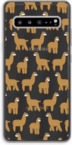 Case Company® - Samsung Galaxy S10 5G hoesje - Alpacas - Soft Cover Telefoonhoesje - Bescherming aan alle Kanten en Schermrand