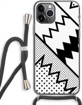 Case Company® - iPhone 11 Pro hoesje met Koord - Pop Art #5 - Telefoonhoesje met Zwart Koord - Extra Bescherming aan alle Kanten en Over de Schermrand