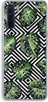 Case Company® - Oppo A91 hoesje - Geometrische jungle - Soft Cover Telefoonhoesje - Bescherming aan alle Kanten en Schermrand