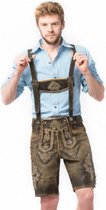 lederhosen Antique heren leer donkerbruin maat XXL