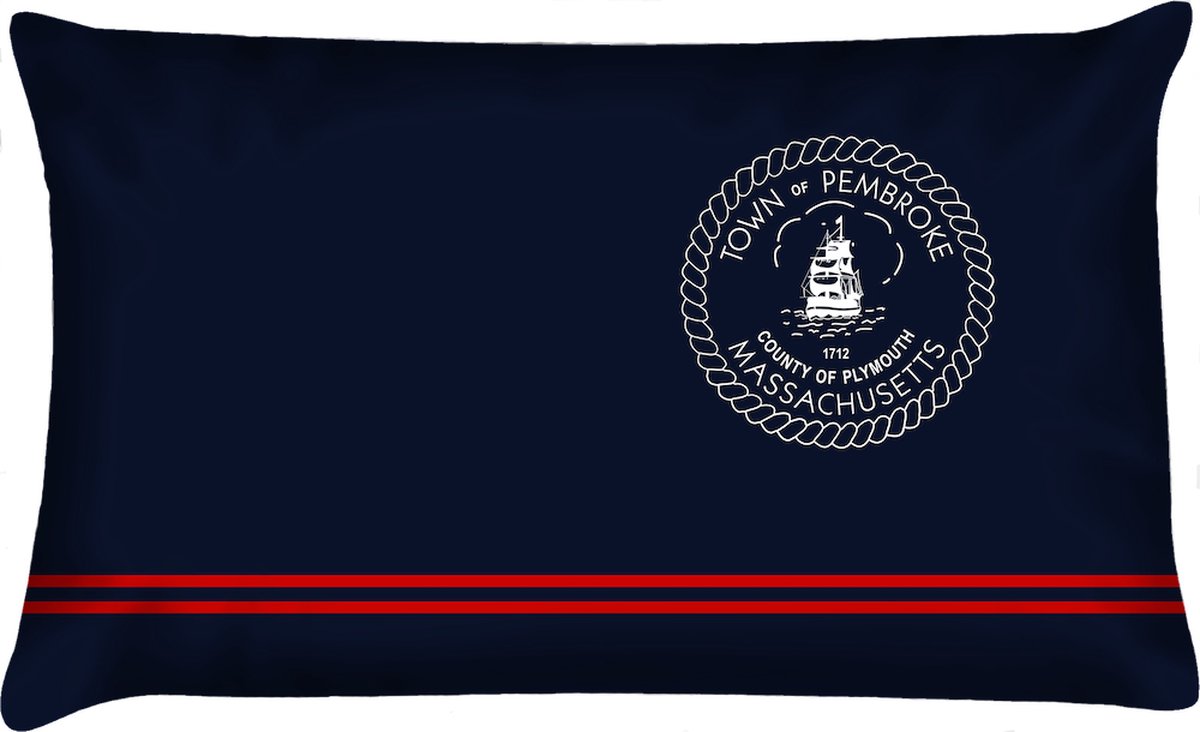 Velits outdoor Sierkussen - Buitenkussen Hollands Glorie Waterafstotend Bootkussen Pembroke - Multicolor - 60 Cm X 40 Cm blauw