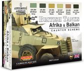 Lifecolor CS43 British Tanks Africa & Balkan + 6 pipetjes 2ml