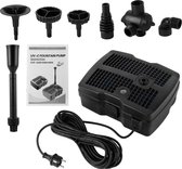 Zwembadfonteinpomp - 4 in 1 - Vijverpompfilter - UV-zuiveraar - Dompelpomp - Voor aquariumtuin - 28W 1000l/h
