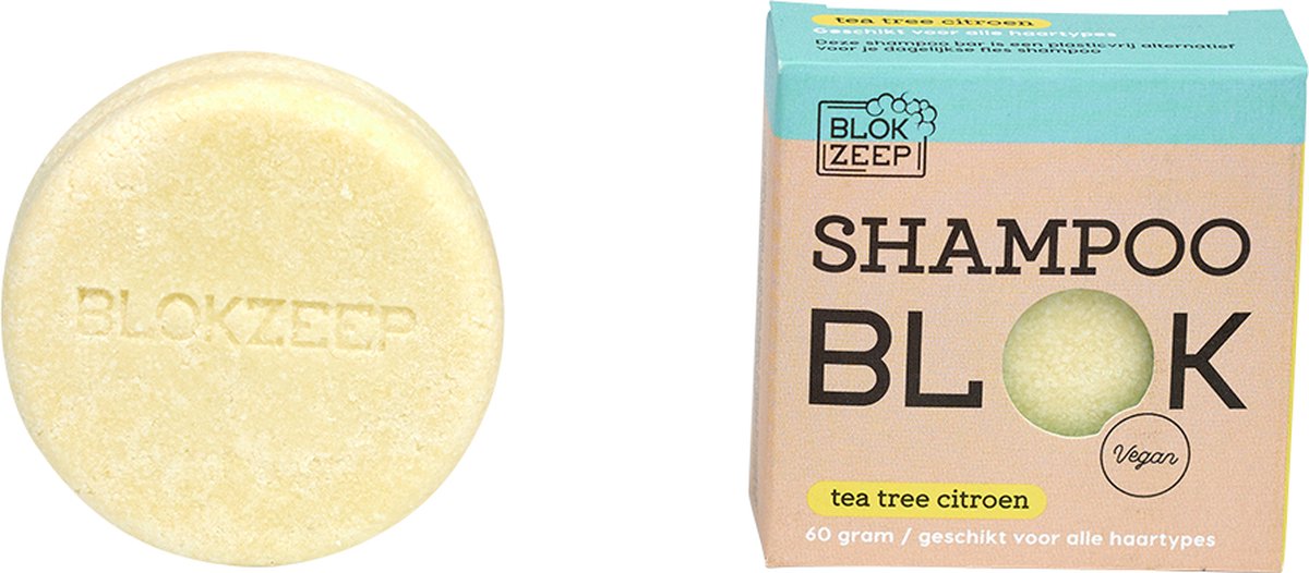 Blokzeep shampooblok Tea tree citroen 60 gram