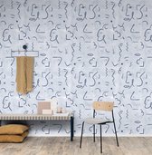 WallHaus - Design Behang Impressions - Grijs - 200cm x 285cm