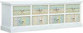 Tv meubel met lades wit 120x30x40 cm MDF