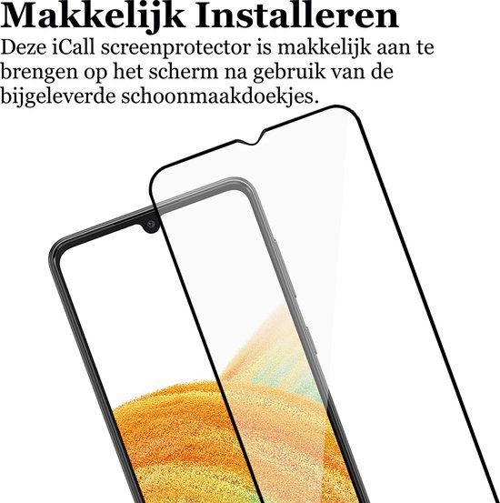 Coque Samsung Galaxy A33 - Etui Portefeuille en Cuir Housse Porte-Cartes Minimaliste Or - Protecteur d'Ecran en Tempered Glass Trempé