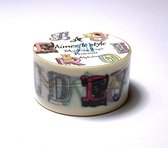 Creabrulee - Alphabet - 28mm - Washi Tape - 2 rouleaux