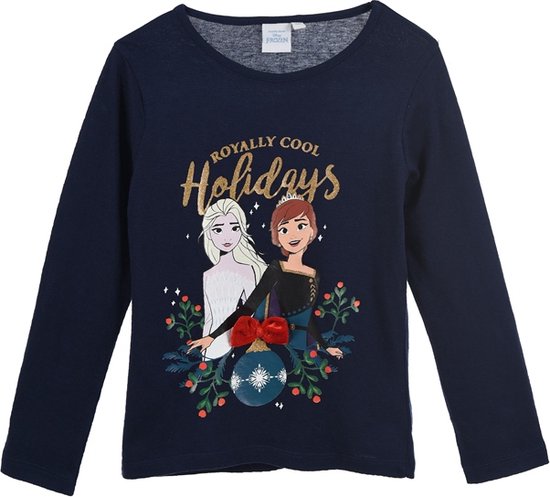 Disney- T-shirt à manches longues Disney Frozen Noël- filles - taille 104