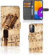 Telefoonhoesje Geschikt voor Samsung Galaxy M52 Cover Ontwerpen Bladmuziek