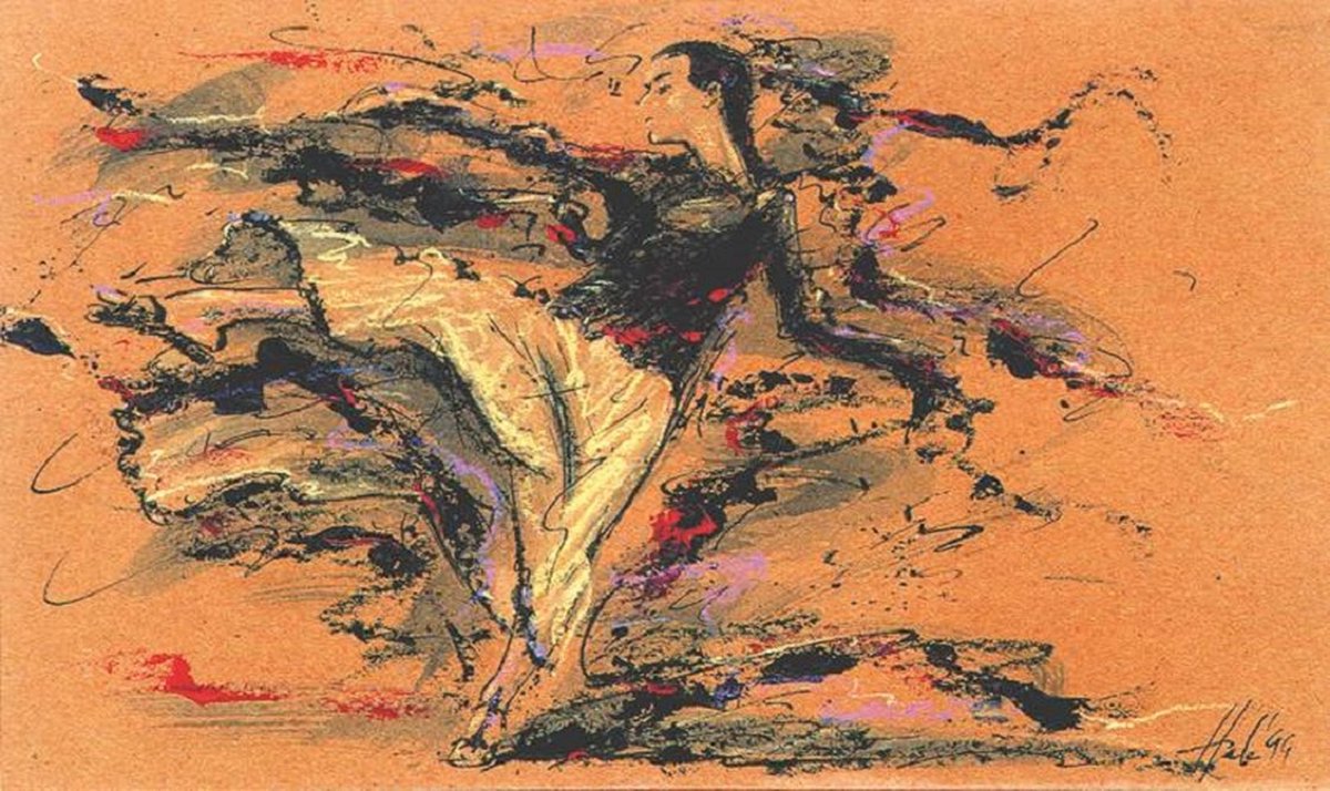 poster Verkerke Roger Hale - Gypsy girl 93 x 62 cm
