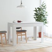 Medina Table à manger 120x60x76 cm aggloméré blanc