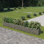 Jardinière Medina Gabion surélevé 450x50x50 cm acier galvanisé